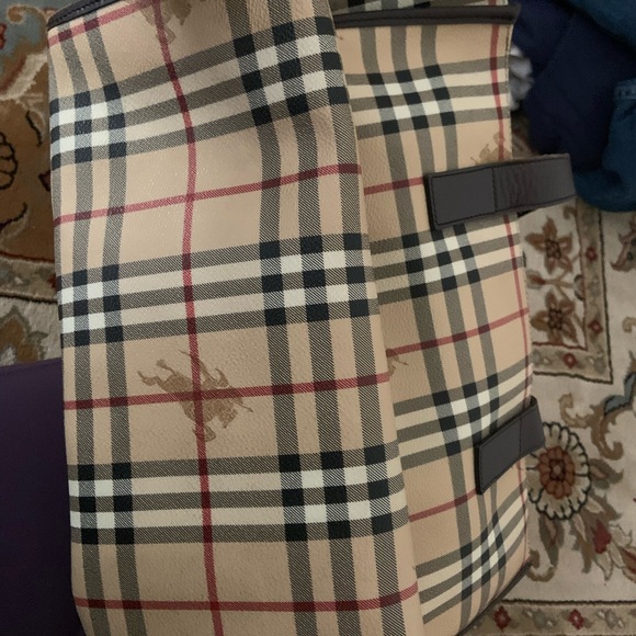 Authentic Burberry tote or can use as diapers bag. - Picture 2 of 4
